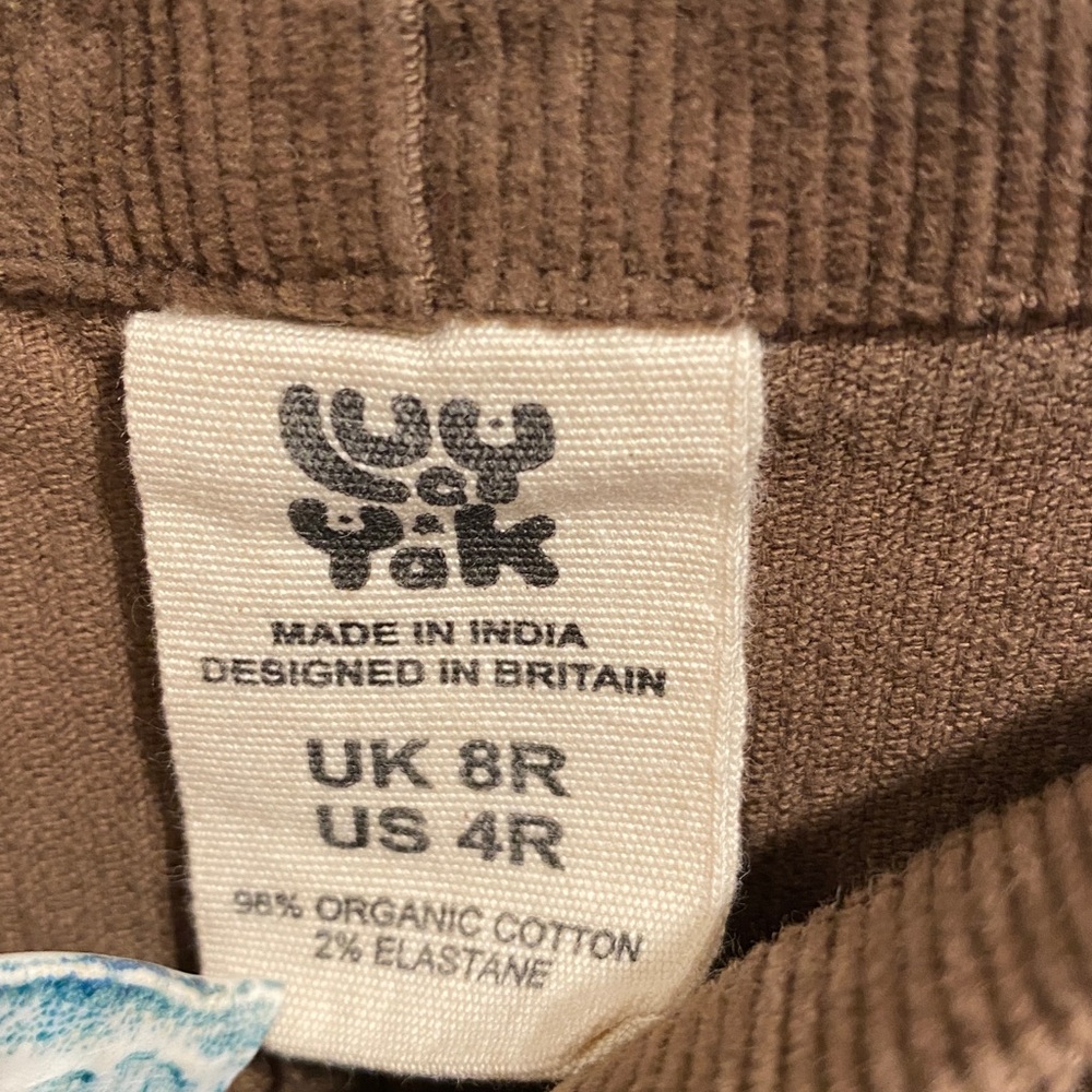 Lucy & Yak Brown Corduroy Overalls/Dungarees - Picture 6 of 14